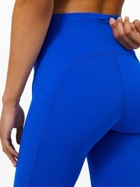 LULULEMON Swift Speed High-Rise Tight 28" Size 4 Cerulean Blue - Picture 4 of 10